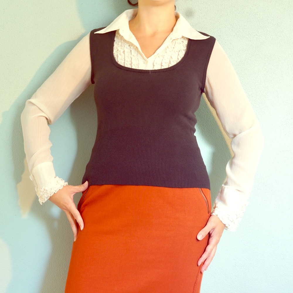 Long sleeve collared top